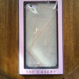 Rose gold marble stone iPhone case, New w/ package
